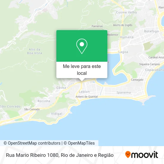 Rua Mario Ribeiro 1080 mapa