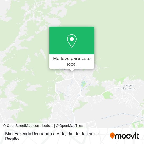 Mini Fazenda Recriando a Vida mapa