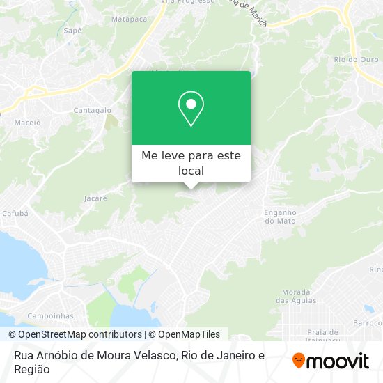 Rua Arnóbio de Moura Velasco mapa