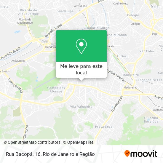 Rua Bacopá, 16 mapa