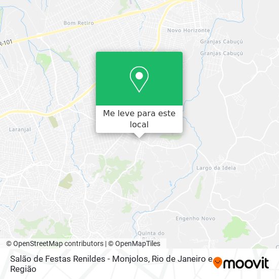 Salão de Festas Renildes - Monjolos mapa