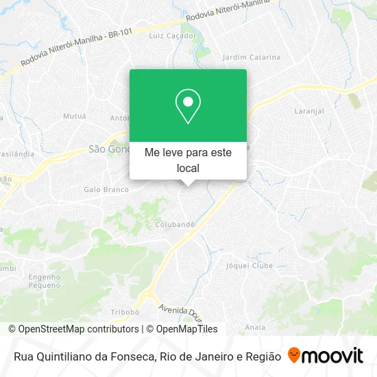 Rua Quintiliano da Fonseca mapa