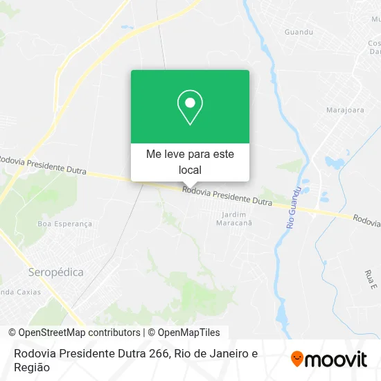 Rodovia Presidente Dutra 266 mapa