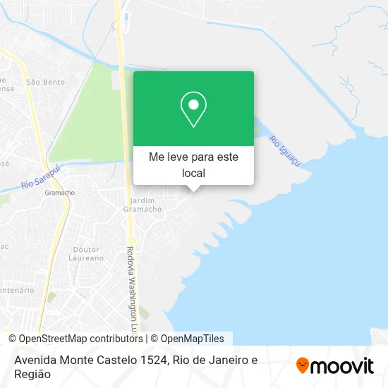 Avenida Monte Castelo 1524 mapa