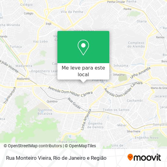 Rua Monteiro Vieira mapa