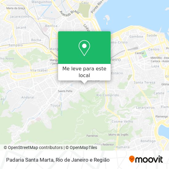 Padaria Santa Marta mapa