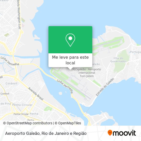 Aeroporto Galeão mapa