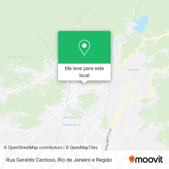 Rua Geraldo Cardoso mapa