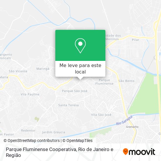 Parque Fluminense Cooperativa mapa