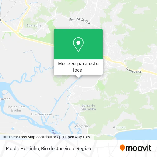 Rio do Portinho mapa