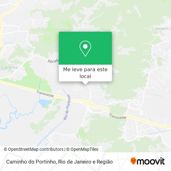 Caminho do Portinho mapa