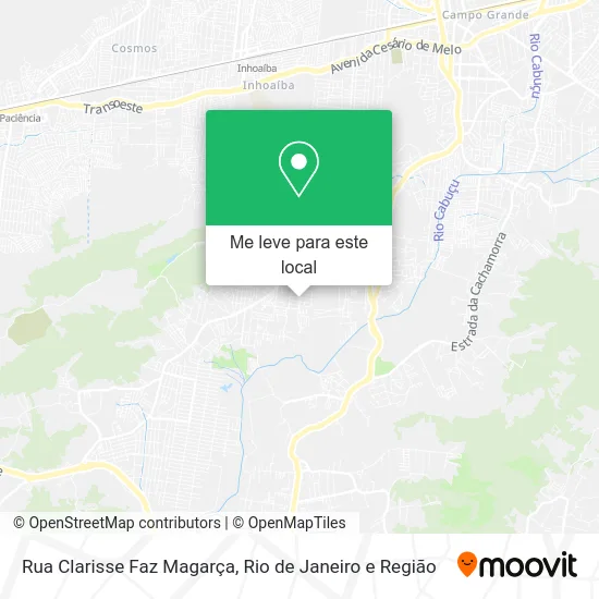 Rua Clarisse Faz Magarça mapa