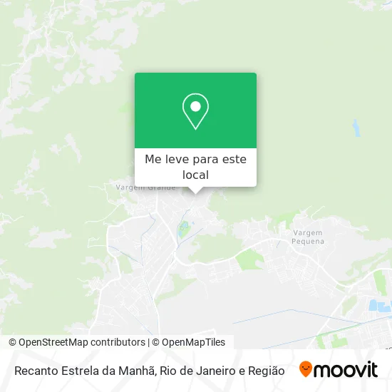 Recanto Estrela da Manhã mapa