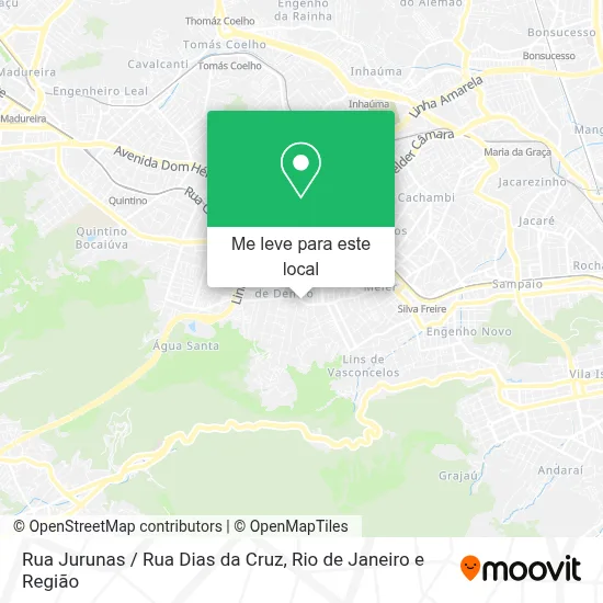Rua Jurunas / Rua Dias da Cruz mapa