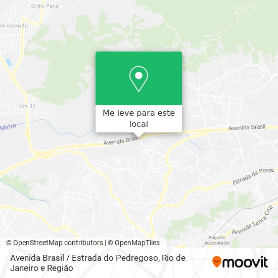 Avenida Brasil / Estrada do Pedregoso mapa