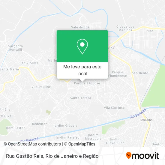 Rua Gastão Reis mapa