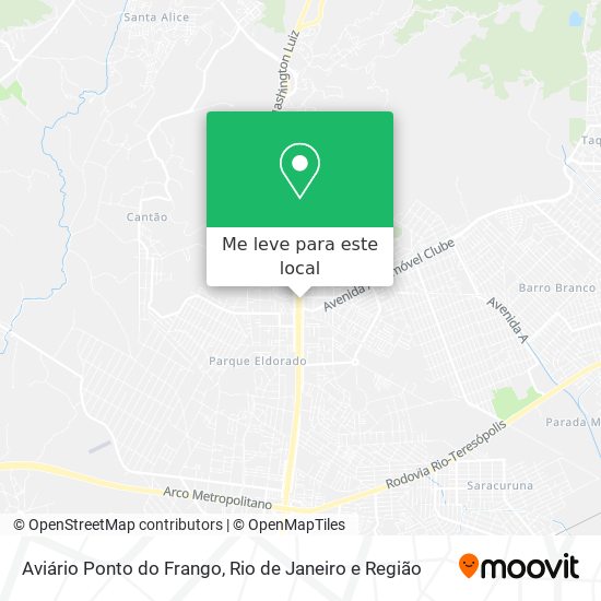 Aviário Ponto do Frango mapa