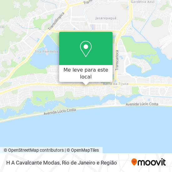 H A Cavalcante Modas mapa