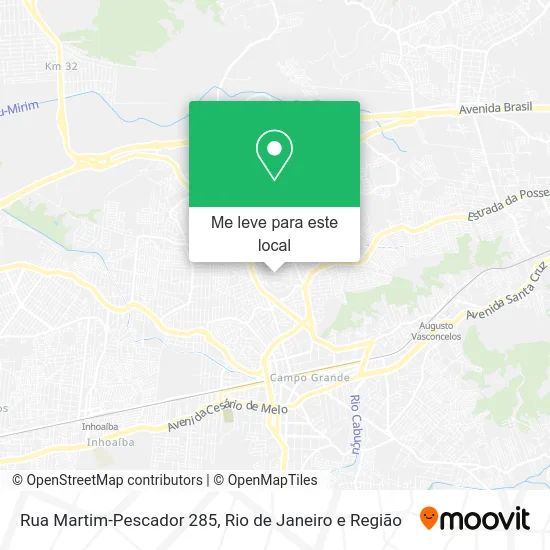 Rua Martim-Pescador 285 mapa