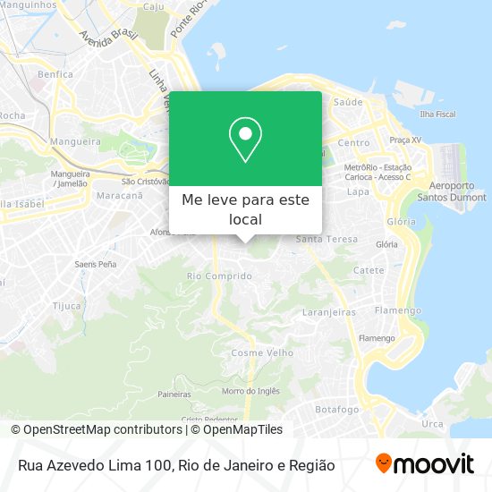 Rua Azevedo Lima 100 mapa
