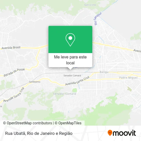 Rua Ubatã mapa