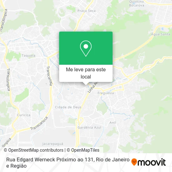 Rua Edgard Werneck Próximo ao 131 mapa