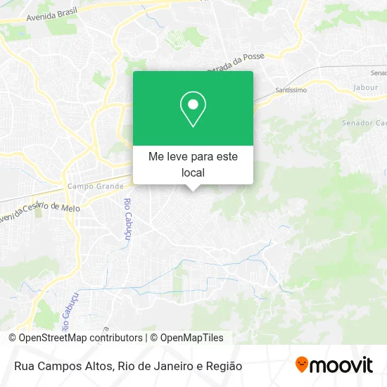 Rua Campos Altos mapa