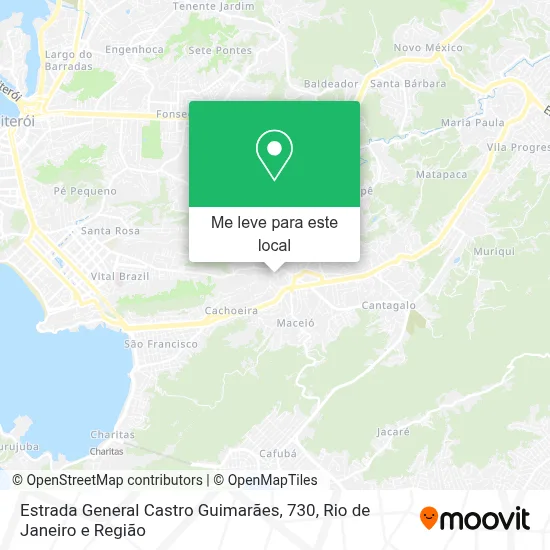 Estrada General Castro Guimarães, 730 mapa