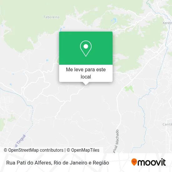 Rua Pati do Alferes mapa