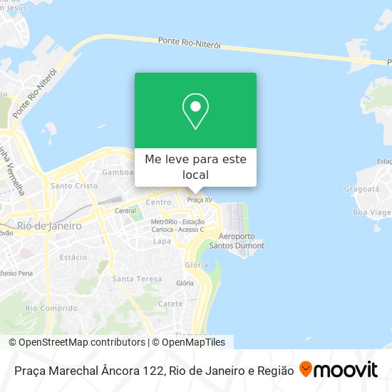 Praça Marechal Âncora 122 mapa