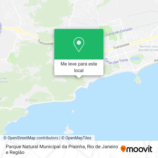 Parque Natural Municipal da Prainha mapa