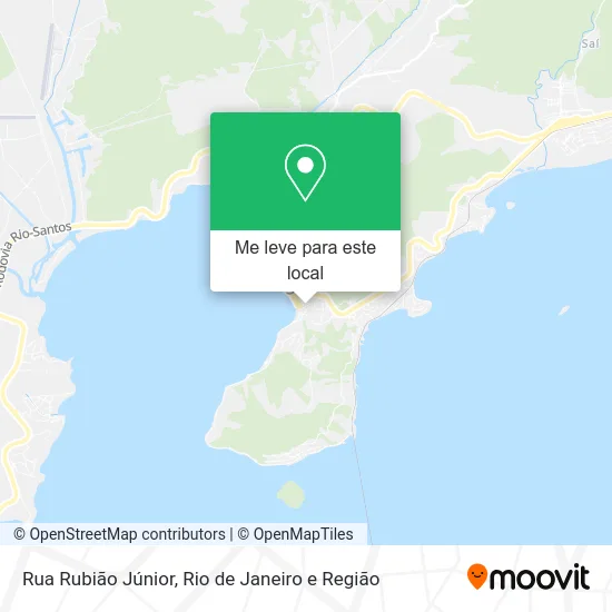 Rua Rubião Júnior mapa
