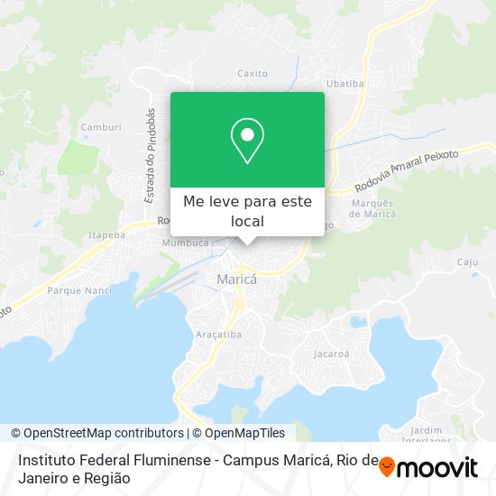 Instituto Federal Fluminense - Campus Maricá mapa