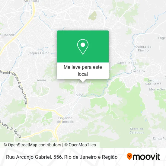 Rua Arcanjo Gabriel, 556 mapa