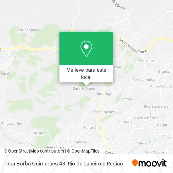 Rua Borba Guimarães 43 mapa