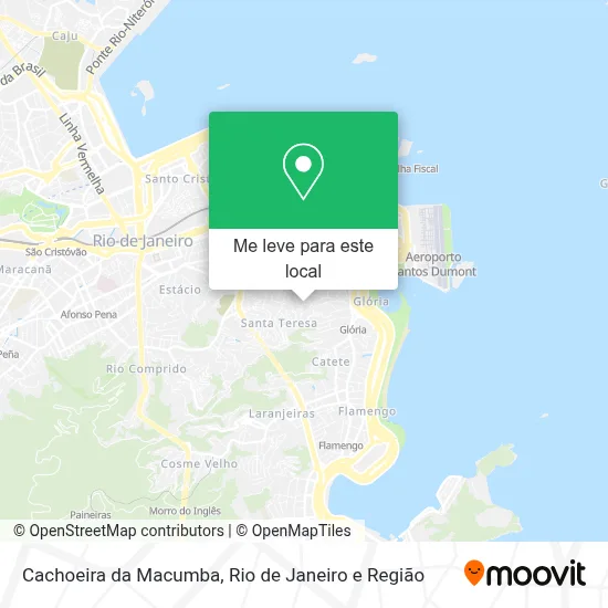 Cachoeira da Macumba mapa