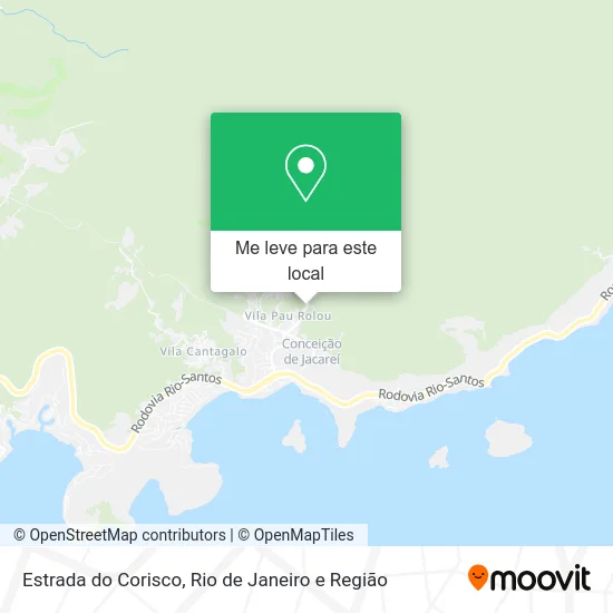 Estrada do Corisco mapa