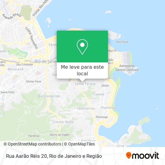 Rua Aarão Réis 20 mapa