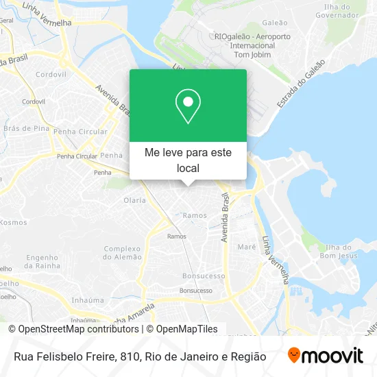 Rua Felisbelo Freire, 810 mapa