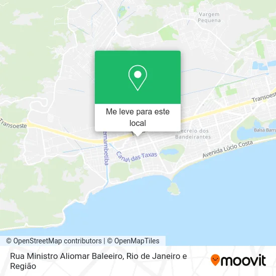 Rua Ministro Aliomar Baleeiro mapa