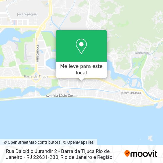 Rua Dalcídio Jurandir 2 - Barra da Tijuca Rio de Janeiro - RJ 22631-230 mapa