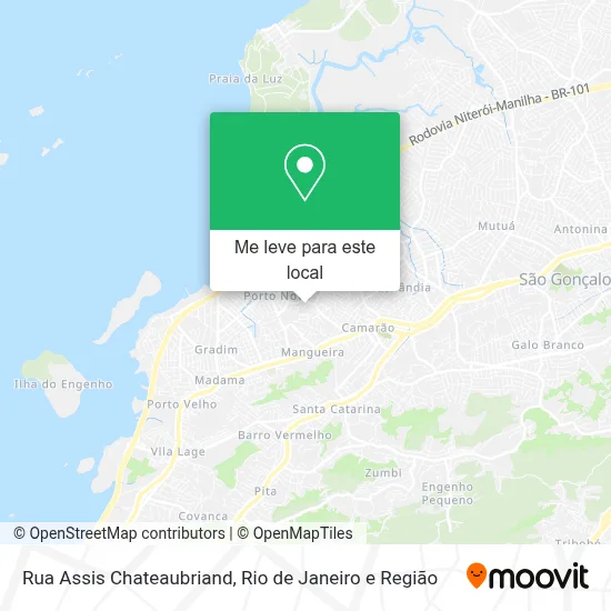 Rua Assis Chateaubriand mapa