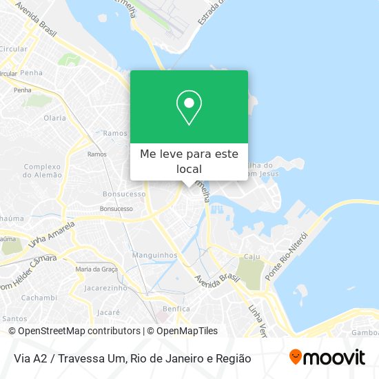 Via A2 / Travessa Um mapa