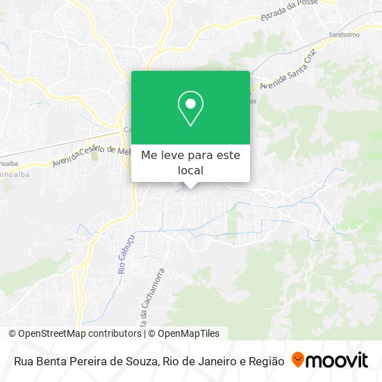 Rua Benta Pereira de Souza mapa