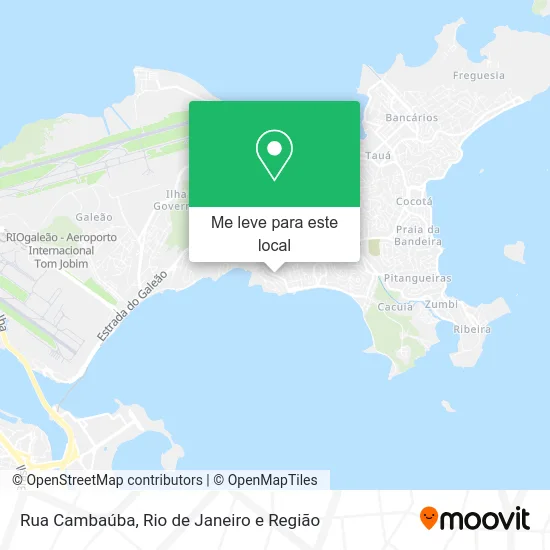 Rua Cambaúba mapa