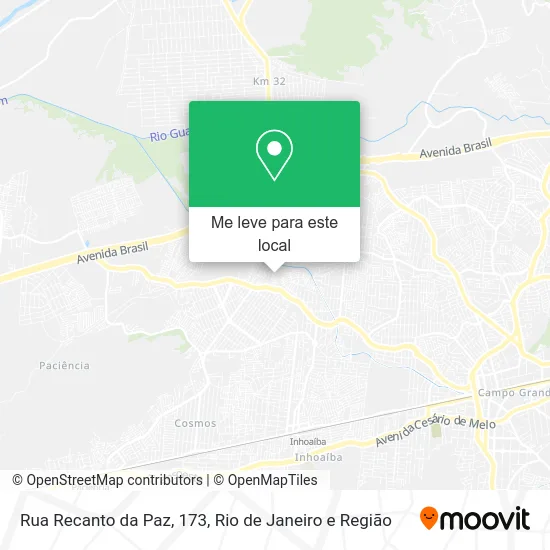 Rua Recanto da Paz, 173 mapa