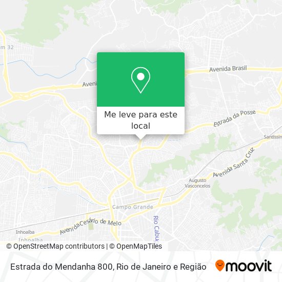Estrada do Mendanha 800 mapa