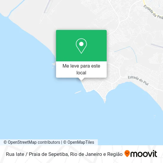 Rua Iate / Praia de Sepetiba mapa