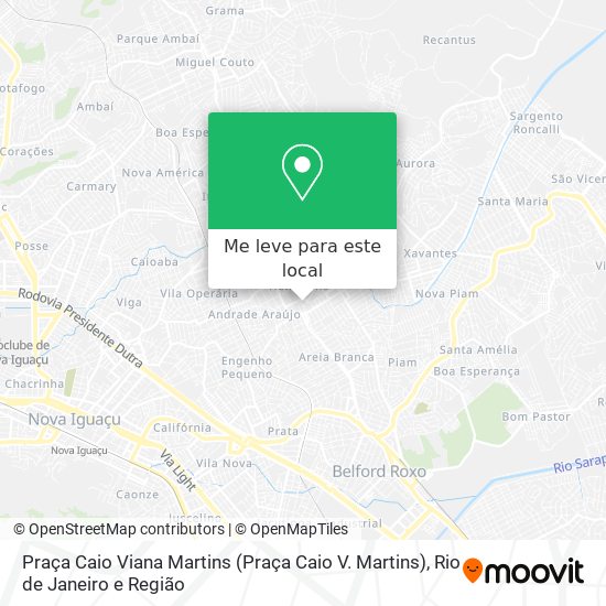 Praça Caio Viana Martins mapa