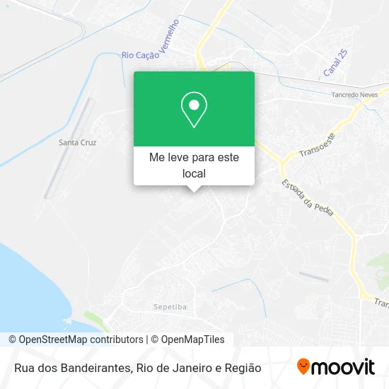 Rua dos Bandeirantes mapa